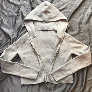 Brandy Melville Zip Up Crop Top